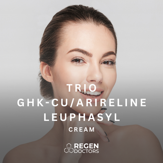 Trio GHK-Cu / Arireline Leuphasyl Cream - 1oz.(28g.) Bottle 28 day supply